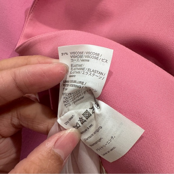 NWOT J. Crew Pink Barbiecore Double Breasted Lapel Blazer Jacket Sz 14 No Sz tag - Picture 11 of 11